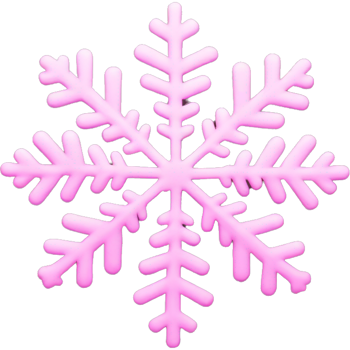 Pink snowflake
