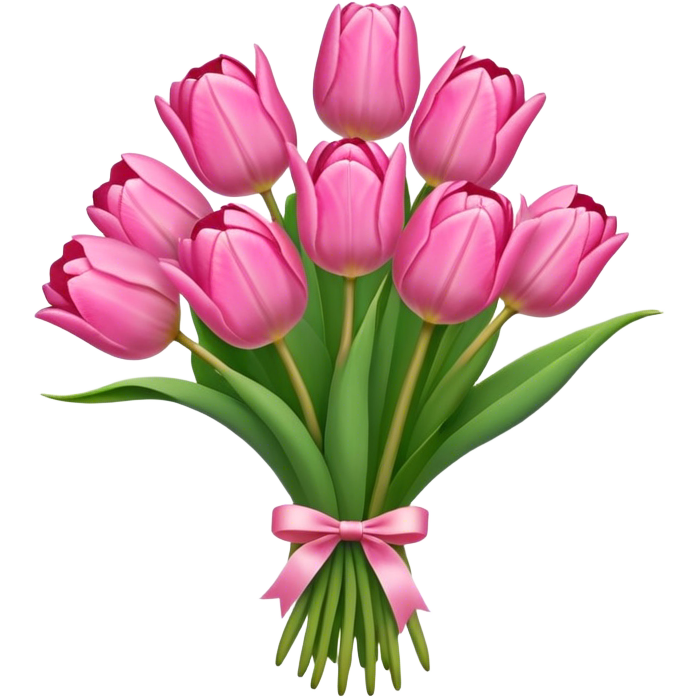 Pink tulip bouquet
