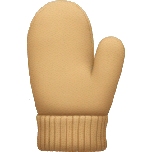 Beige mittens