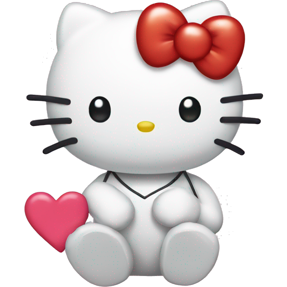 Hello kitty with heart