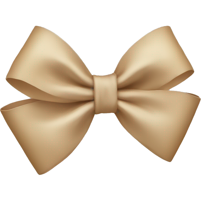 Beige bow