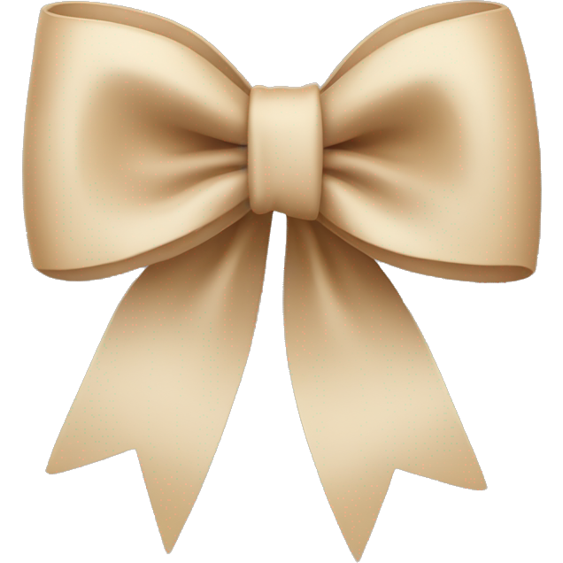 Beige bow
