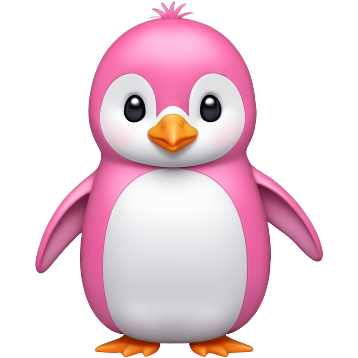 Boba pink penguin