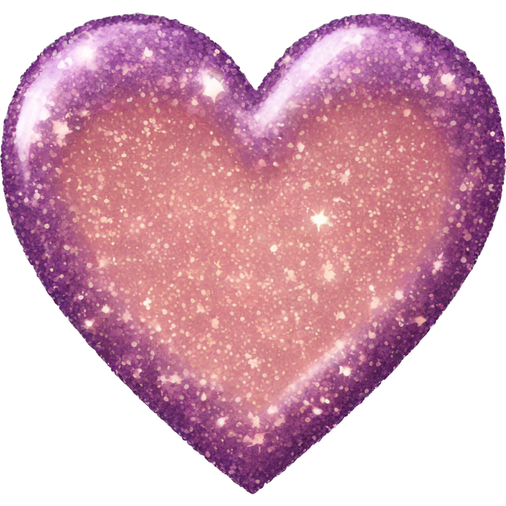Glitter heart