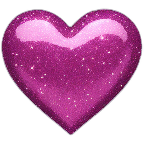 Glitter heart