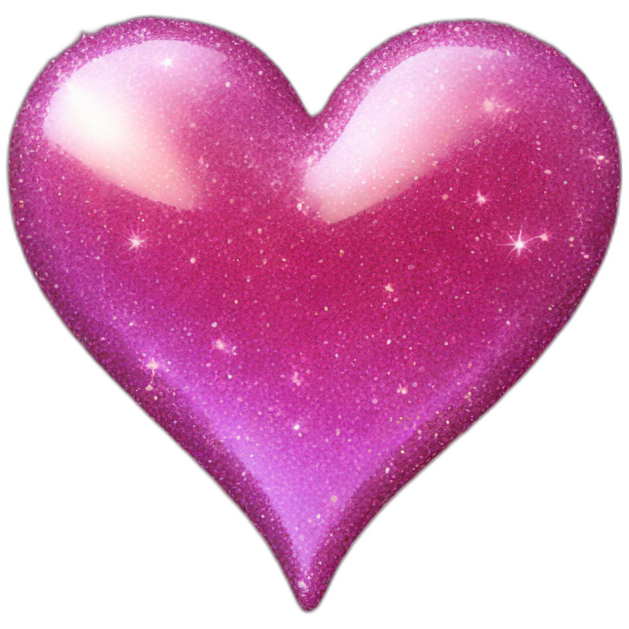 Glitter heart