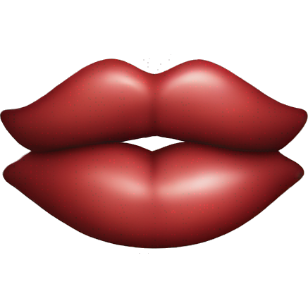 Kissing lips emoji