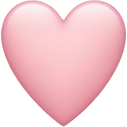 A light pink heart