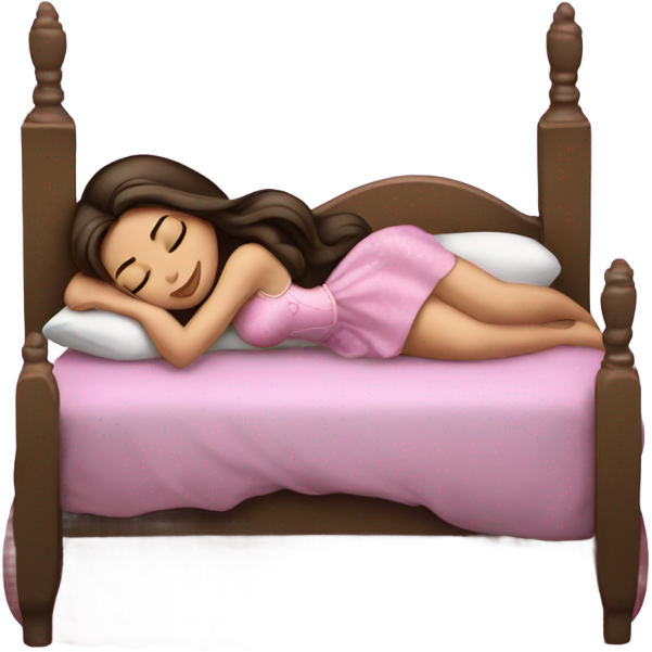 Sleeping brunette beauty princess Disney, bed