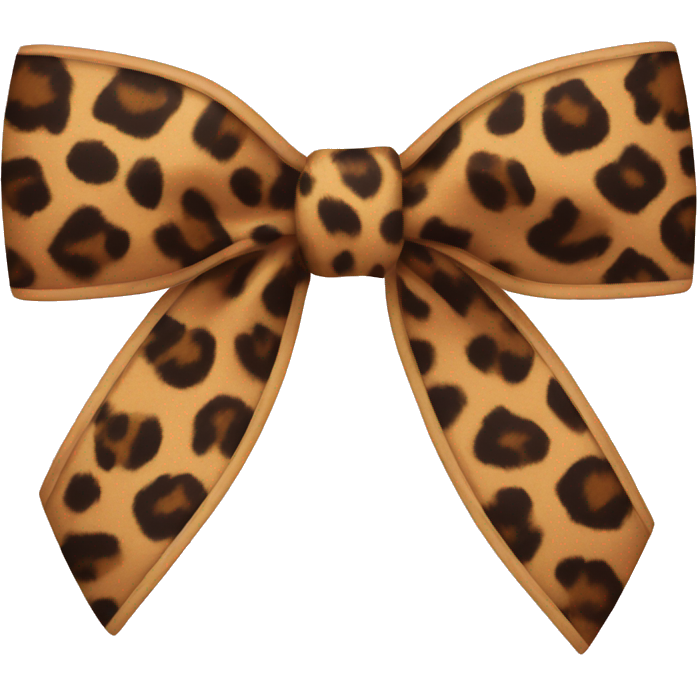 Leopard print bow