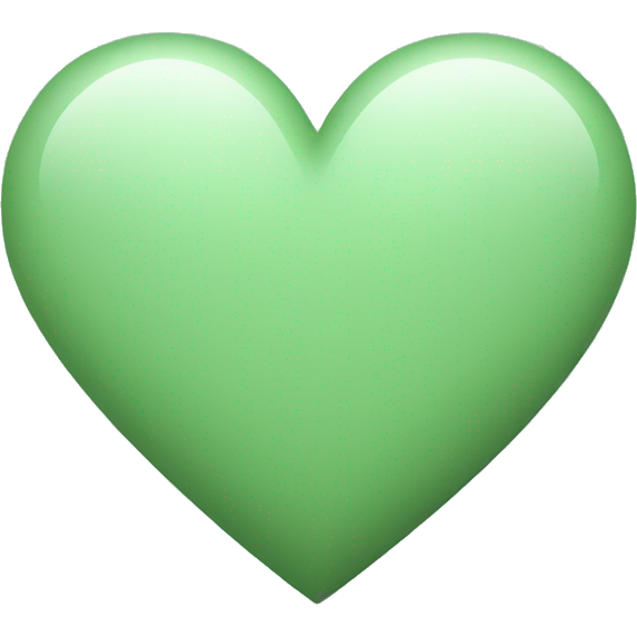 Sage green heart emoji