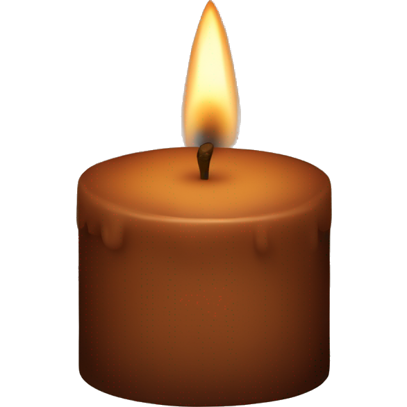 Brown candle
