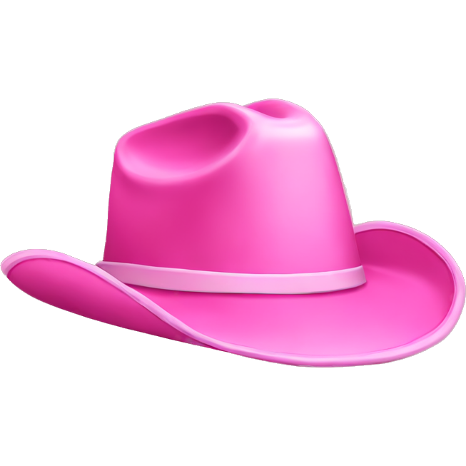 Pink cowgirl hat