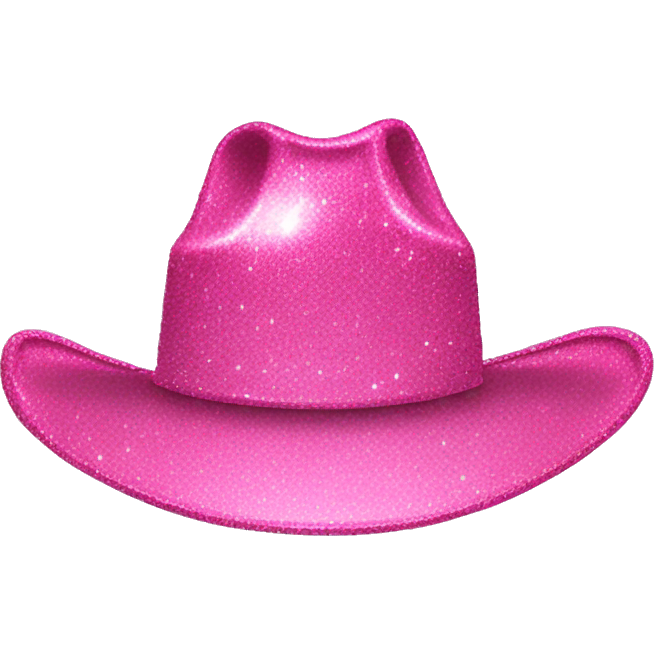 Pink sparkly cowgirl hat