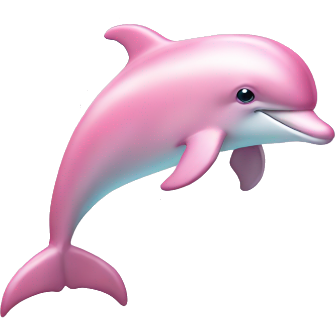 Pastel pink colors dolphin