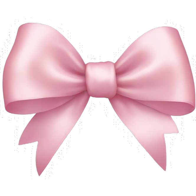 Light pink ribbon bow
