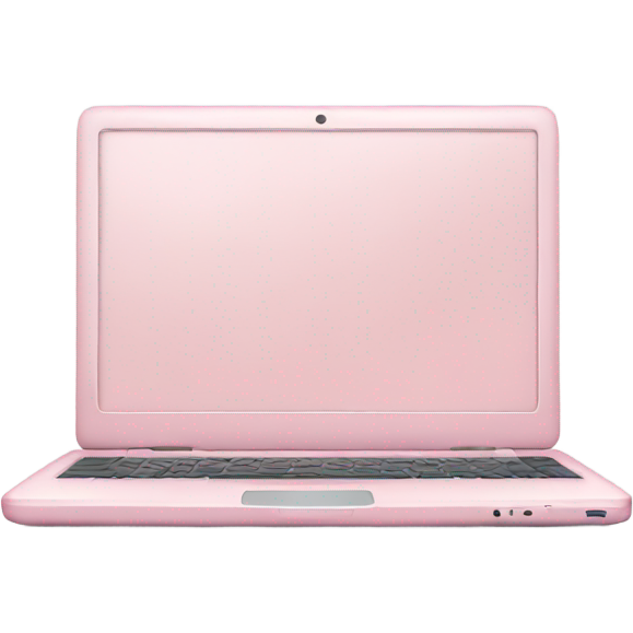 Light pink laptop