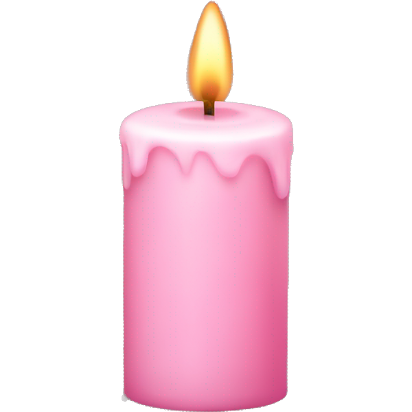 Light pink candle