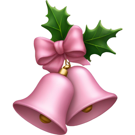 Light pink Christmas bells