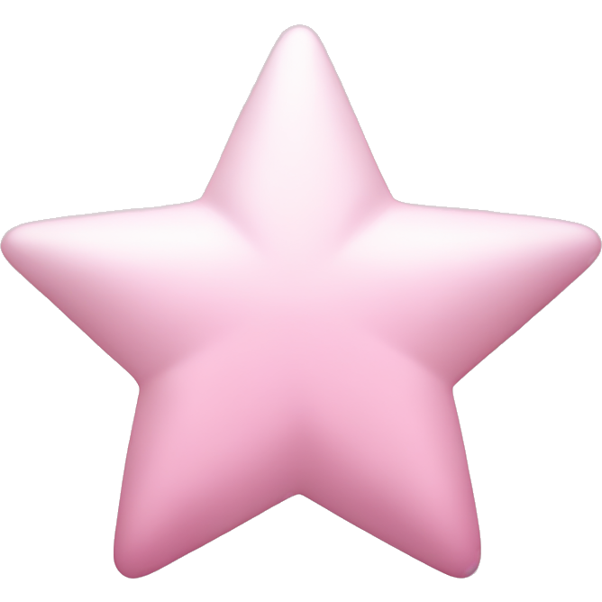 Pale pink star sparkle