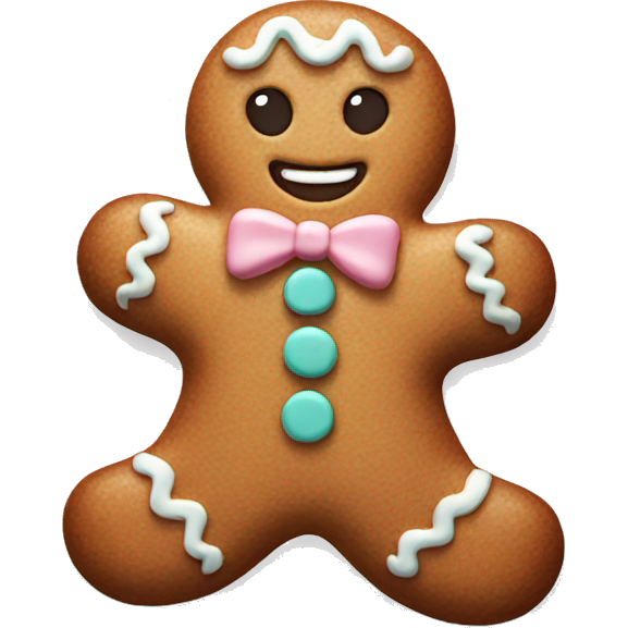 Pastel gingerbread man