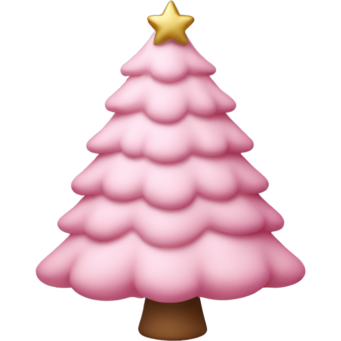 Pastel pink christmas tree