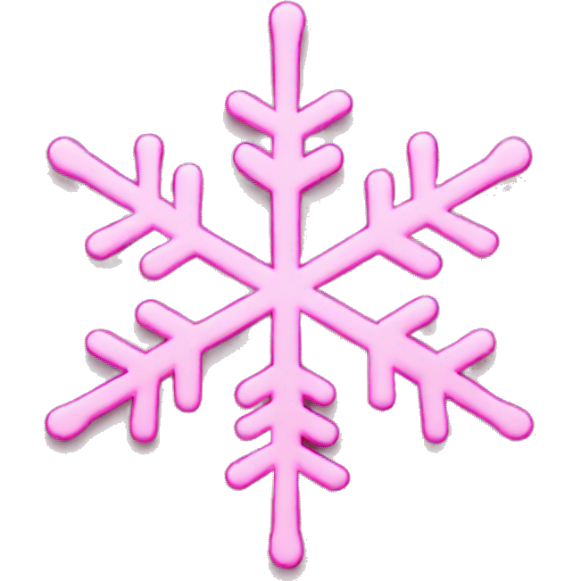 Pink snowflake