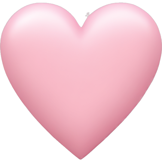 Pastel pink heart