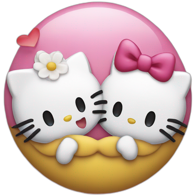 Hello kitty kiss