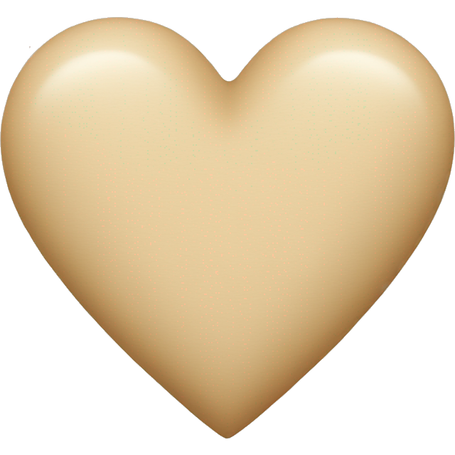 Beige heart