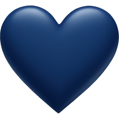 Navy blue heart