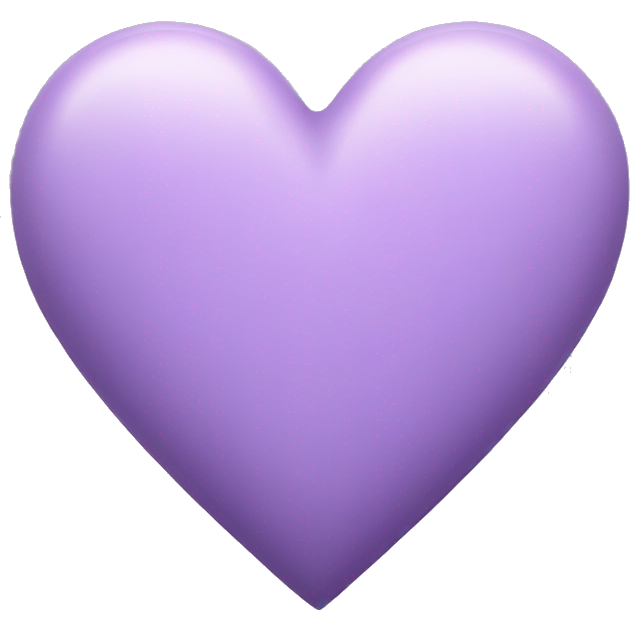 Pastel purple heart