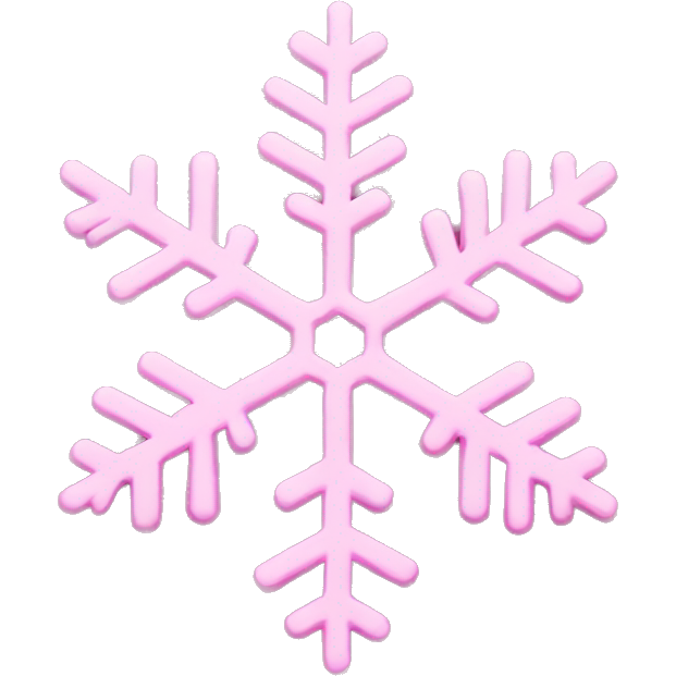 Pink snowflake