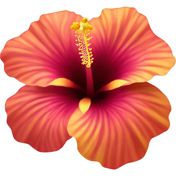 Sunset hibiscus flower