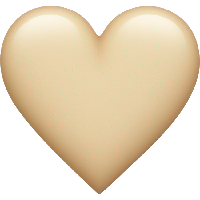 Beige heart
