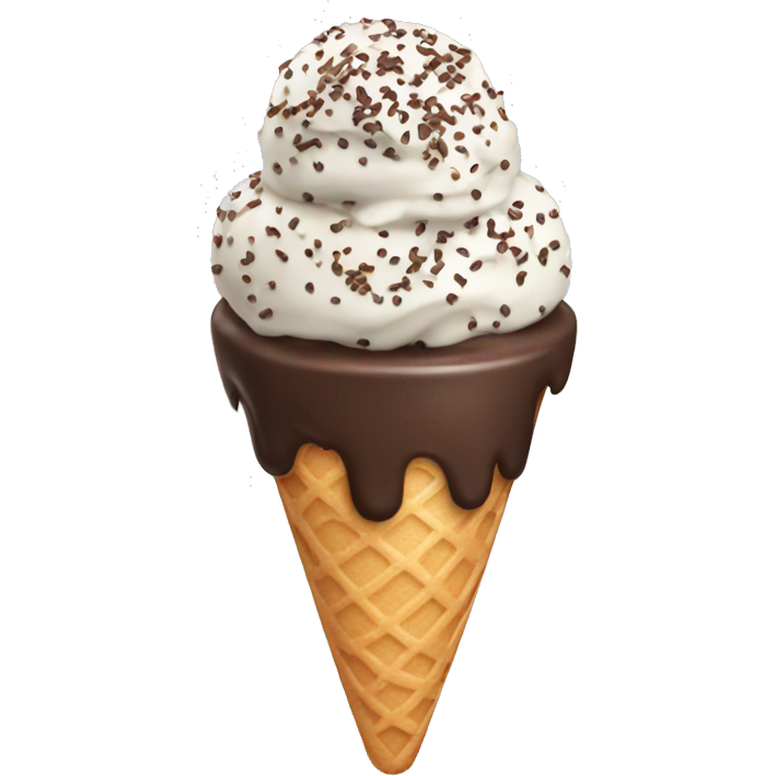 Ice cream with chocolate sprinkles