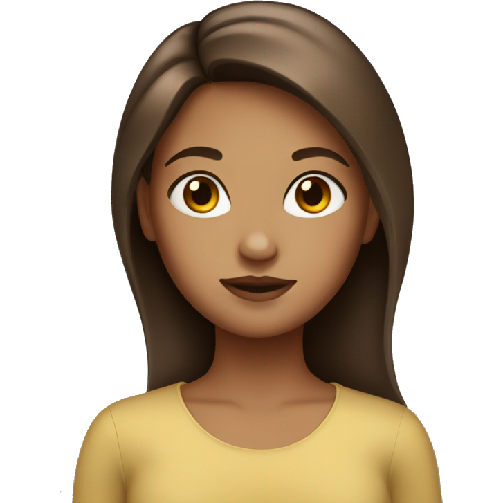 Girl with brown strait Hair