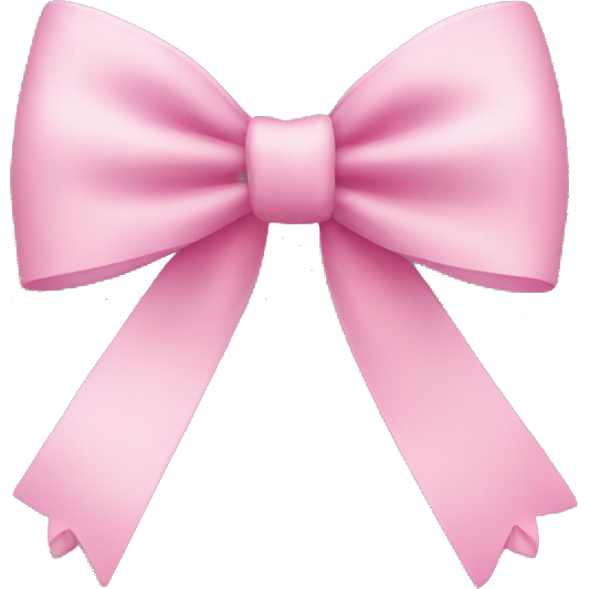 A thin pink bow