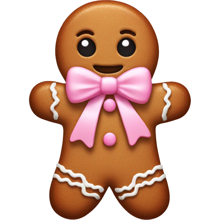 Gingerbread with baby pink bow