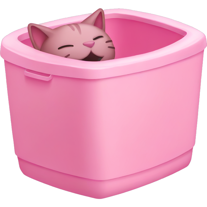 Pink Cat litter box