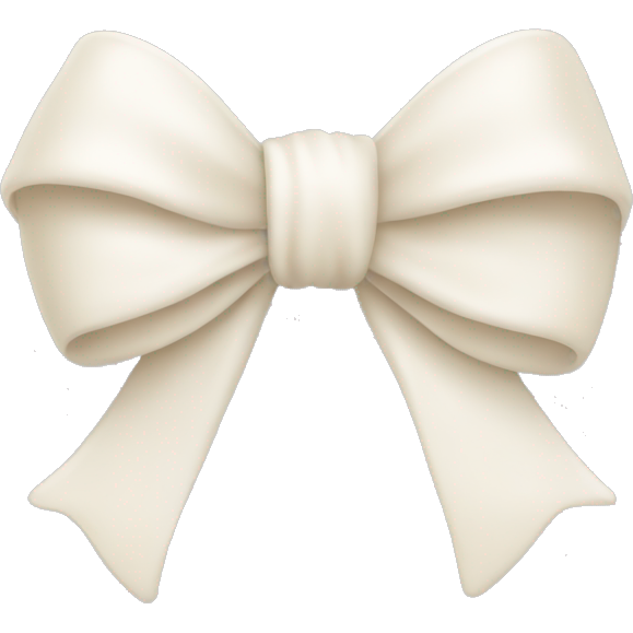 Bow in milk color