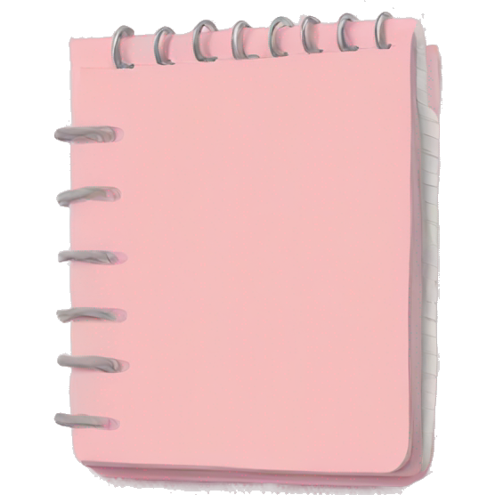 Light pink notepad