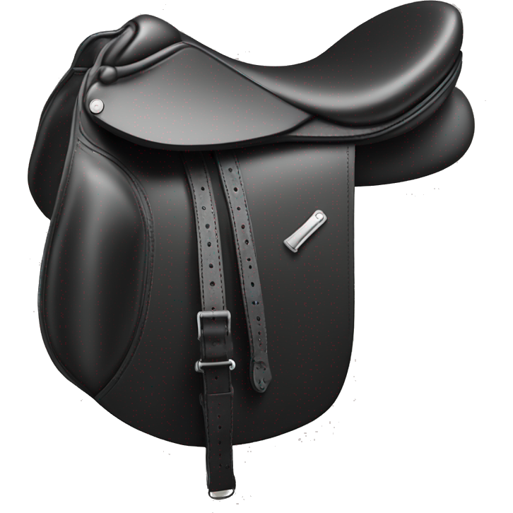 English saddle that’s black leather