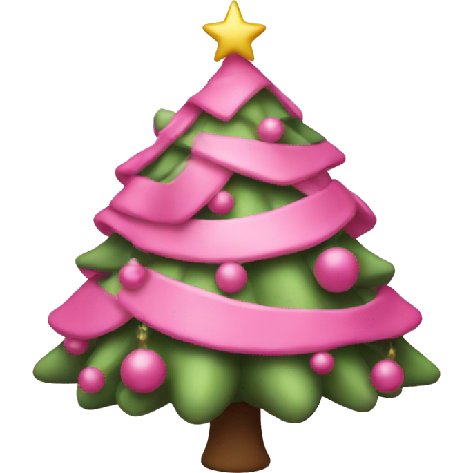 Pink christmas tree
