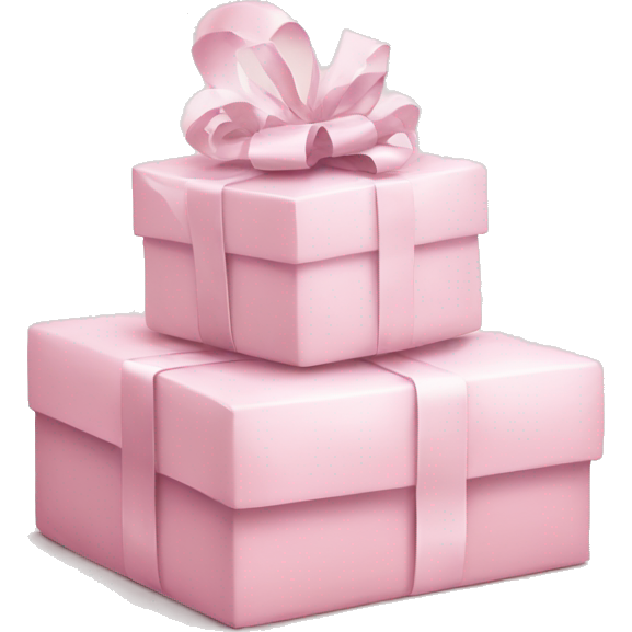Light pink Christmas gifts under a white Christmas tree