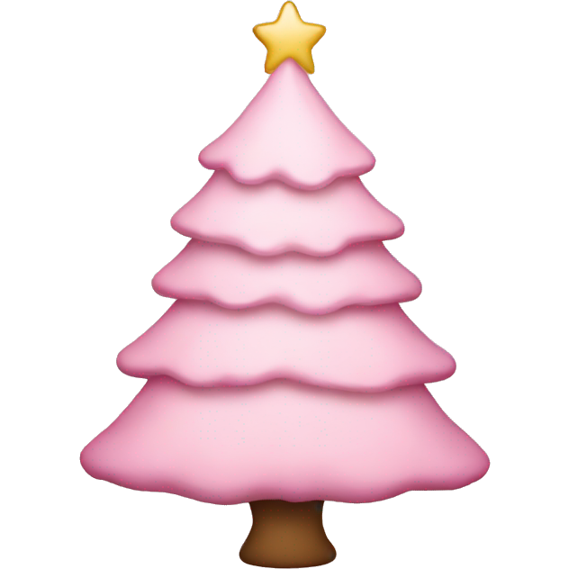 Light pink christmas tree