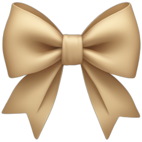 Beige bow