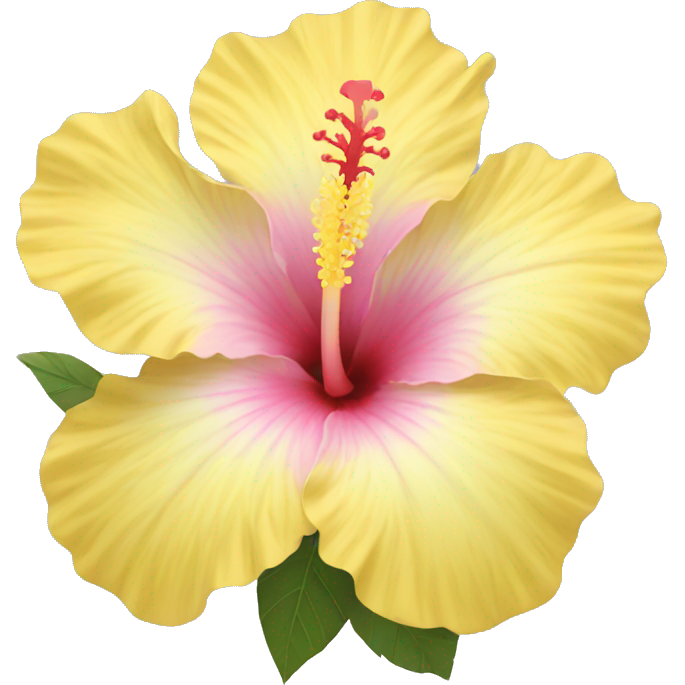 Pastel yellow hibiscus