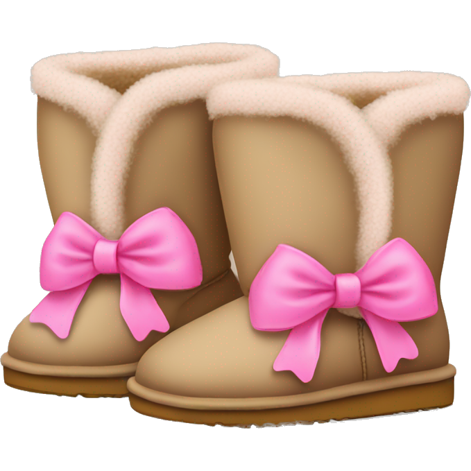 Uggs with pink bows