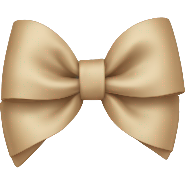 Beige bow
